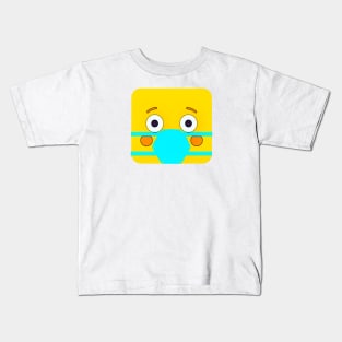 Masked Block Head Kids T-Shirt